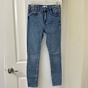 Zara Light Blue Denim Pants